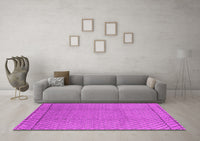 Machine Washable Oriental Pink Industrial Rug, wshurb2868pnk