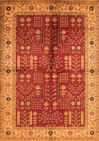 Oriental Orange Industrial Rug, urb2869org