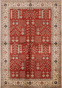 Machine Washable Industrial Modern Red Rug, wshurb2869