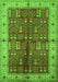 Machine Washable Oriental Green Industrial Area Rugs, wshurb2869grn