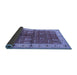 Sideview of Oriental Blue Industrial Rug, urb2869blu