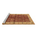 Sideview of Machine Washable Oriental Brown Industrial Rug, wshurb2869brn