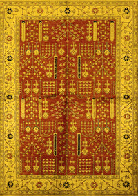 Oriental Yellow Industrial Rug, urb2869yw