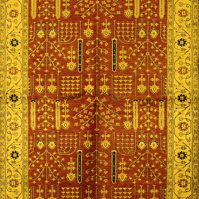 Oriental Yellow Industrial Rug, urb2869yw