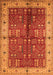 Machine Washable Oriental Orange Industrial Area Rugs, wshurb2869org