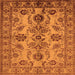 Square Oriental Orange Industrial Rug, urb2870org