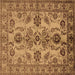 Square Oriental Brown Industrial Rug, urb2870brn