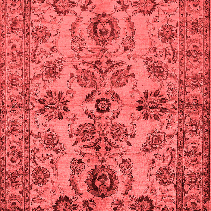 Machine Washable Oriental Red Industrial Rug, wshurb2870red