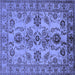 Square Oriental Blue Industrial Rug, urb2870blu