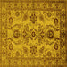 Square Oriental Yellow Industrial Rug, urb2870yw