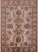 Mid-Century Modern Camel Brown Oriental Rug, urb2870