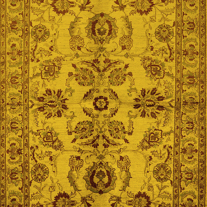 Oriental Yellow Industrial Rug, urb2870yw