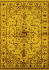 Oriental Yellow Industrial Rug, urb2871yw