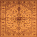 Square Oriental Orange Industrial Rug, urb2871org