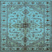 Square Oriental Light Blue Industrial Rug, urb2871lblu