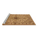 Sideview of Machine Washable Oriental Brown Industrial Rug, wshurb2871brn