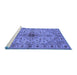 Sideview of Machine Washable Oriental Blue Industrial Rug, wshurb2871blu