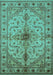 Oriental Turquoise Industrial Rug, urb2871turq