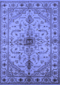 Oriental Blue Industrial Rug, urb2871blu