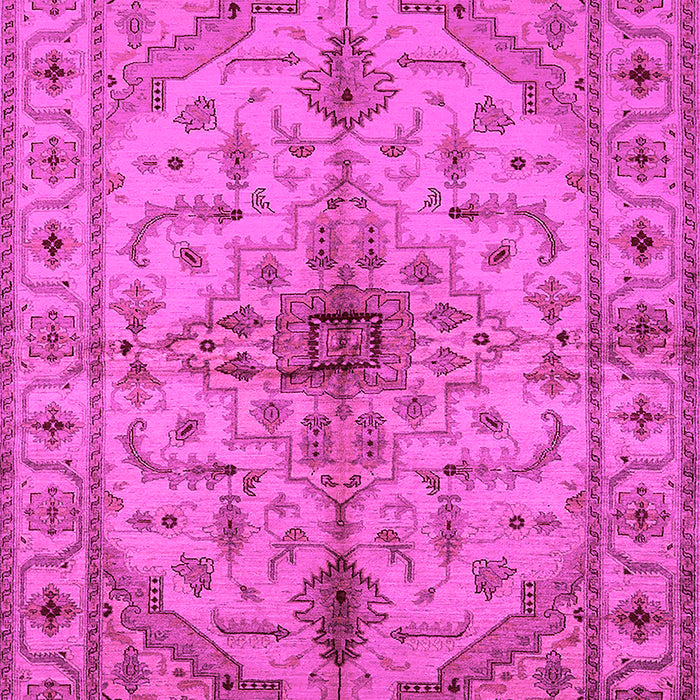 Machine Washable Oriental Pink Industrial Rug, wshurb2871pnk