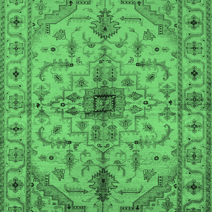 Oriental Emerald Green Industrial Rug, urb2871emgrn