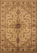 Machine Washable Oriental Brown Industrial Rug, wshurb2871brn