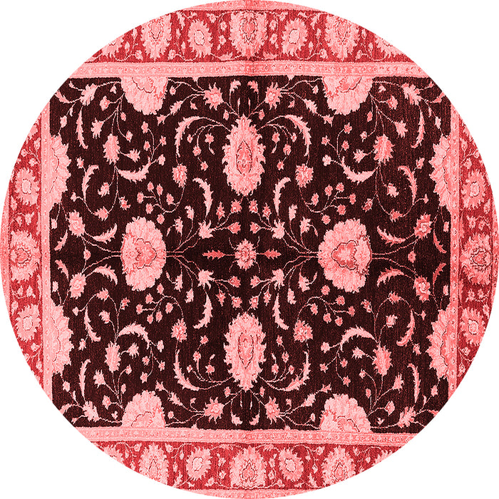 Machine Washable Oriental Red Industrial Rug, wshurb2872red