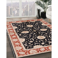 Mid-Century Modern Red Oriental Rug, urb2872