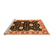 Sideview of Machine Washable Oriental Orange Industrial Area Rugs, wshurb2872org