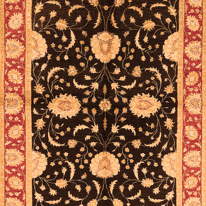 Machine Washable Oriental Orange Industrial Area Rugs, wshurb2872org