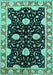 Oriental Turquoise Industrial Rug, urb2872turq