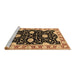 Sideview of Machine Washable Oriental Brown Industrial Rug, wshurb2872brn