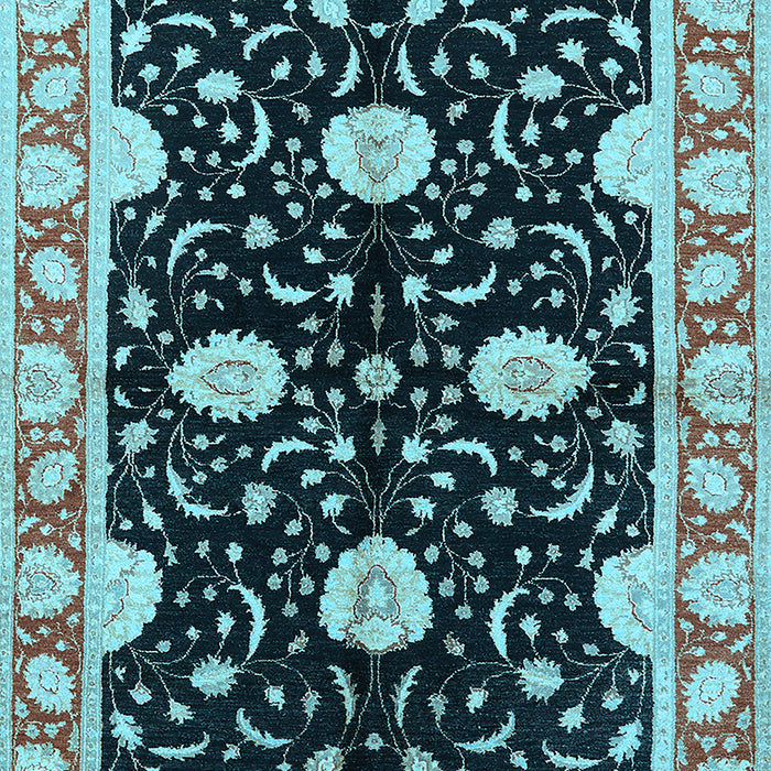 Oriental Light Blue Industrial Rug, urb2872lblu