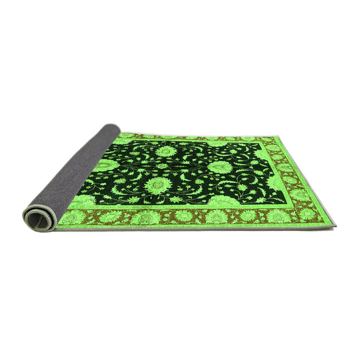 Sideview of Oriental Green Industrial Rug, urb2872grn