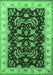 Oriental Emerald Green Industrial Rug, urb2873emgrn