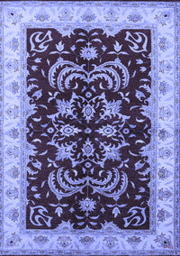 Oriental Blue Industrial Rug, urb2873blu