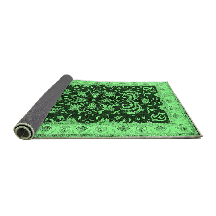 Sideview of Oriental Emerald Green Industrial Rug, urb2873emgrn