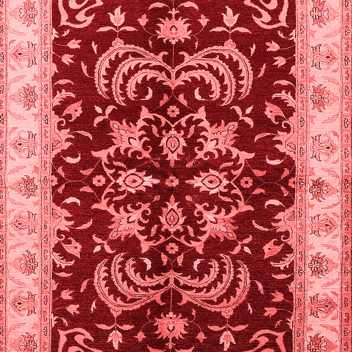 Machine Washable Oriental Red Industrial Rug, wshurb2873red