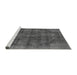 Sideview of Machine Washable Oriental Gray Industrial Rug, wshurb2874gry