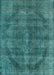 Machine Washable Industrial Modern Light Sea Green Rug, wshurb2874