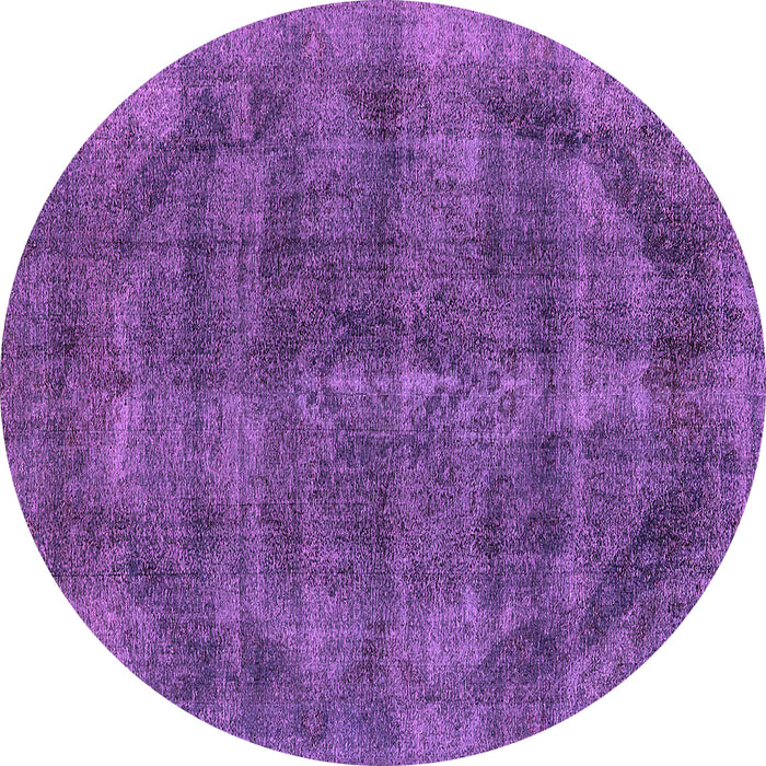 Round Oriental Pink Industrial Rug, urb2874pnk