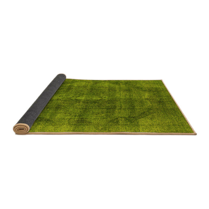 Sideview of Oriental Yellow Industrial Rug, urb2874yw