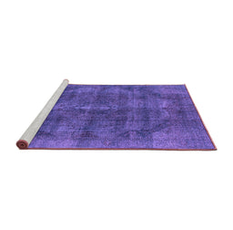 Sideview of Machine Washable Oriental Purple Industrial Area Rugs, wshurb2874pur