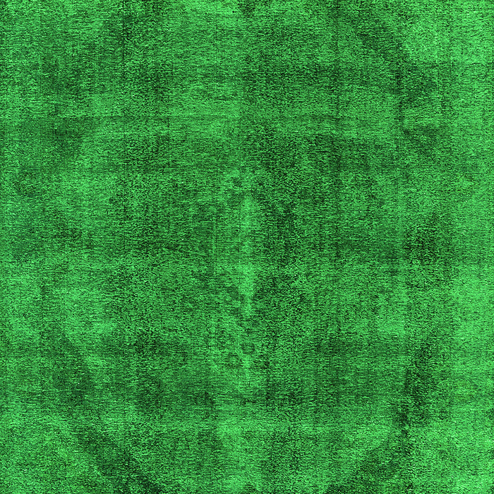 Machine Washable Oriental Green Industrial Area Rugs, wshurb2874grn