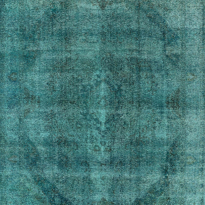 Mid-Century Modern Light Sea Green Oriental Rug, urb2874
