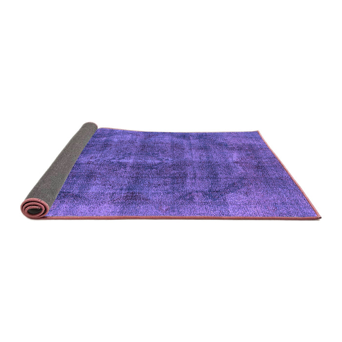 Sideview of Oriental Purple Industrial Rug, urb2874pur