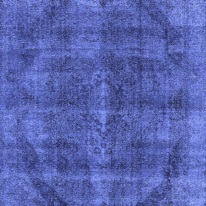 Machine Washable Oriental Blue Industrial Rug, wshurb2874blu