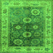 Square Oriental Green Industrial Rug, urb2875grn