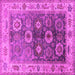 Square Oriental Pink Industrial Rug, urb2875pnk