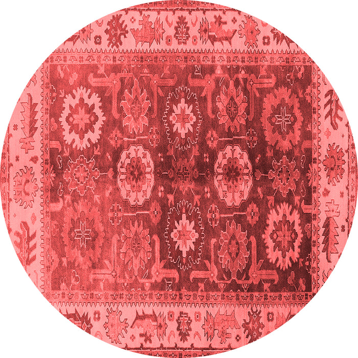 Machine Washable Oriental Red Industrial Rug, wshurb2875red